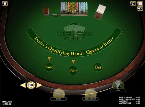 blackjack 3 card poker online